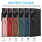 cheap Samsung Cases-Phone Case For Samsung Galaxy S24 Ultra Plus S23 S22 S21 S20 Plus Ultra A55 A35 A25 A15 5G A73 A53 A33 A23 A13 A72 A52 A32 A22 A12 S25 Ultra Back Cover with Stand Holder Card Slot Shockproof Retro