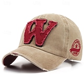 ieftine Şapcă de baseball pentru bărbaţi-Bărbați Șapcă de baseball Palarie de soare Căciulă de camioner Negru Kaki 100% bumbac Brodat Modă Casual Stradă Zilnic Peteci Scrisă Ajustabile Cremă Cu Protecție Solară Respirabil