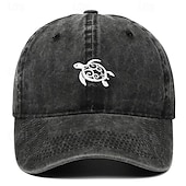 preiswerte Baseballkappe für Herren-Herren Cap Basecap Sonnenhut Kappe Schwarz Rosa Baumwolle Bestickt Modisch Brautkleider schlicht Strasse Täglich Schildkröte Einstellbar Sonnenschutz Atmungsaktiv