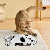 お買い得  猫用おもちゃ-噛む用おもちゃ 猫じゃらし インタラクティブトイ きしむおもちゃ キャットニップおもちゃ ととも​​に LED 耐用的 自動 USB充電器 ペット運動 のために 猫用 子猫 屋内 ペットプレイ