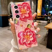 お買い得  サムスン用ケース-電話 ケース 用途 サムスンのギャラクシー Zフォールド6 Z Fold 5 Z Fold 4 Z Fold 3 バックカバー 超薄型 耐衝撃 花 TPU