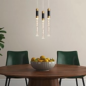 economico Luci a sospensione-lampada a sospensione a led dimmerabile 35/84/50cm 3//5/8/10/12/15/18-luce lampadari di cristallo ingresso incasso plafoniera design cluster soggiorno bancone bar 85-265v dimmerabile solo con