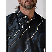 billiga Herrgolfkläder-Herr Vandringspolotröja Svart Kortärmad Överdelar Golfkläder Kläder Outfits Bär kläder