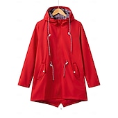 cheap Outdoor Jackets-Women's Hiking Raincoat Raincoat Outdoor Waterproof Quick Dry Lightweight Jacket Camping / Hiking / Caving Traveling Blue Black Yellow Pink Red