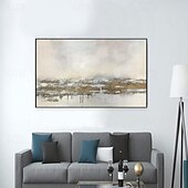 cheap Abstract Paintings-Large Abstract Oil Painting On Canvas hand painted  Modern Art gold Painting Gray And Gold oil painting Wall Art Creative Painting Unique Painting Hand Painted Artwork painting