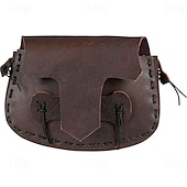 cheap Accessories and More-Retro Vintage Punk &amp; Gothic Medieval Bag Belt Bag Waist Bag Ranger Elven Men&#039;s Women&#039;s Unisex Celtic Viking Fantasy Halloween Carnival Masquerade Party / Evening LARP Ren Faire Adults&#039; Bag