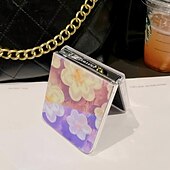 رخيصةأون جراب سامسونج-هاتف غطاء من أجل سامسونج جالاكسي زد فليب 6 Z Flip 5 Z Flip 4 Z Flip 3 غطاء خلفي نحيل جداً ضد الصدمات زهرة الأزهار TPU