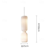 voordelige Hanglampen-led-hanglamp 3-kleurig licht 25cm 1-licht zijde stof vintage kunst hanglamp voor keukeneiland café bar boerderij 110-240v