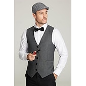levne oblečení-Retro Řvoucí 20s 20. léta 20. století Úbory Vesta Sada příslušenství Gentleman Gangster Pánské předvečer Všech svatých Karneval Nový rok Karneval Večírek Plesová maškaráda Dospělé Nákrčník Vesta