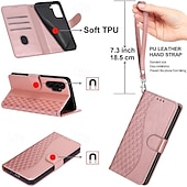 tanie Etui do telefonów Samsung-telefon Kılıf Na Samsung Galaxy S24 Ultra Plus S23 S22 S21 S20 Ultra Plus FE A55 A35 A25 A15 5G A54 A34 A14 A72 A52 A32 A22 A12 A53 A33 A23 A13 S25 Ultra Osłona tylna Z podpórką Magnetyczne z paskiem