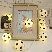 economico Striscie luci a batteria-luci della stringa di calcio luci della stringa della palla di sport euro cup usb o funzionamento a batteria 1.5m 3m 6m lucine mix baseball basket calcio calcio luci a led