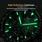 cheap Quartz Watches-OLEVS Men Quartz Watch Outdoor Fashion Casual Wristwatch Luminous Calendar Waterproof Decoration Steel Watch