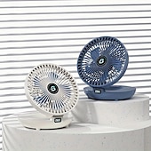 levne Vnitřní osvětlení-přenosný nástěnný stolní ventilátor-3 rychlosti, tichý bezkomutátorový motor, stolní malý ventilátor usb typ-c nabíjení, skládací vzduchový chladič pro domácnost, kancelář a cestování 1ks