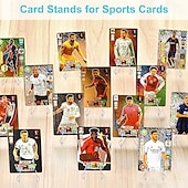 cheap Storage &amp; Organization-30 Packs Card Display Stand Sturdy and Stable Premium Acrylic Sports Card Holder Versatile Use Clear Mini Easel Stand for Challenge Coins PSA Graded Baseball Trading Cards(2.2 Inch)
