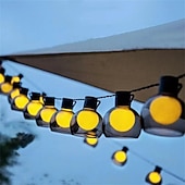 economico Striscie luci USB-stringa di luce solare led globo solare ghirlanda g50 luci della stringa lampadina da campeggio luce solare esterna impermeabile decorazione del giardino luci per