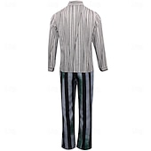 preiswerte Klassischer Horror-Beetlejuice 2 Horrorfilm Käfersaft Anzüge &amp; Blazer Erwachsene Herren Cosplay-Kostüm Party / Abend Karneval Einfaches Karnevalskostüm