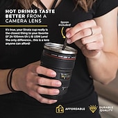 abordables Mugs et tasses-tasse à café d&#039;objectif d&#039;appareil photo -13,5 oz cadeaux pour lui, cadeaux de papa, photographie, accessoires d&#039;appareil photo, cadeaux de nouveauté, cadeaux pour lui
