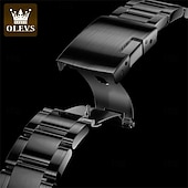 economico Orologi meccanici-Orologio meccanico da uomo OLEVS moda business automatico autopulente luminescente con calendario impermeabile in acciaio