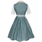abordables Mujeres-Oktoberfest Vestidos Accesorios Falda acampanada bávaro Mucama Alemán Munich prados Mujer Paño de estilo tradicional Camisas Vestido Delantal