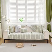 cheap Sofa Cover-Fishbone Chenille Sofa Mat Sofa Cushion Solid Color Non-slip Soft Comfy