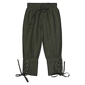 abordables Tenues-Médiéval Renaissance 17ème siècle Pantalon Tenues Chemise Pirate Viking Ranger Garçons Pirate Fantaisie Steampunk Halloween Carnaval Performance LARP Foire de la Renaissance Enfant Chemise Pantalon
