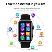 abordables Pulseras inteligentes-696 H23 Reloj inteligente 1.57 pulgada Pulsera inteligente Bluetooth Podómetro Recordatorio de Llamadas Seguimiento del Sueño Compatible con Android iOS Mujer Llamadas con Manos Libres Recordatorio