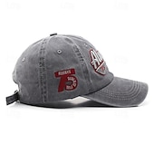 billiga Baseballkeps herr-Herr Basebollkeps Solhatt Trucker Hat Svart Gul Bomull Broderad Mode Ledigt Gata Dagligen Bokstav Justerbara Solskyddskräm Andningsfunktion