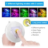 cheap Underwater Lights-1pc LED Color Changing Floating Pool Lights, Waterproof Matte Finish Swimming Pool Light Float with 7 Modes Lighting Underwater Waterproof Floating Pond Light for Disco Pool Pond Fountain