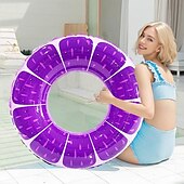 cheap Water Toys-Inflatable Swim Tube Raft with Summer Fruits Painting, Pool Toys for Swimming Pool Party Decorations