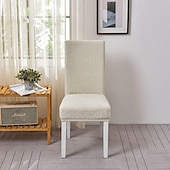 cheap Chair Cover-Water Resistant Elastic Dining Chair Cover for Dining Room Kitchen Wedding Hotel Banquet Restaurant Anti-dirty Seat Chair Covers