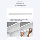 お買い得  キャビネットライト-超薄型 LED キャビネット ライト、ワイヤレス モーション センサー LED ライト バー、USB 充電式サイド マグネット式粘着式キッチン ナイト ライト、ワードローブ クローゼット キャビネット 食器棚 階段 廊下 棚用
