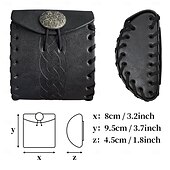 abordables Accesorios y más-Punk y gótico Medieval siglo 17 bolsa Bolsa de cinturón Bolsa de dados caballero celta élfico Hombre Mujer Unisexo Celta Vikingo Carnaval Mascarada Víspera de Todos los Santos Mascarada Adulto Maleta