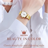 cheap Quartz Watches-New Olevs Olevs Brand Fashion Women&#039;S Quartz Watch Simple Fashion Trend Travel Sports Leisure Waterproof Steel Belt Women&#039;S Wristwatch