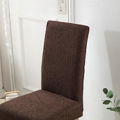 cheap Chair Cover-Water Resistant Elastic Dining Chair Cover for Dining Room Kitchen Wedding Hotel Banquet Restaurant Anti-dirty Seat Chair Covers