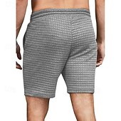 preiswerte Shorts-Herren Waffel-Shorts Sweatshorts Kurze Hose Shorts Kurze Hosen Sommer-Shorts Tasche Kordelzug Elastische Taille Glatt Komfort Kurz Sports Outdoor Täglich Ausgehen Modisch Brautkleider schlicht