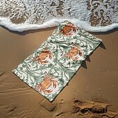 abordables ensembles de serviettes de plage-serviette de plage série palmiers couvertures confortables 100 % microfibre serviette de plage surdimensionnée, 35 &quot;x 70&quot;, grande serviette de bain pour adolescents adultes, séchage rapide,