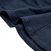 cheap Casual Henley Tee-100% Cotton Men&#039;s Henley Shirt Tee Top Long Sleeve Shirt Long Sleeve Solid Color Fashion Daily Buttons Henley Outdoor Casual Summer Dark Brown Dark Grey Black Henley T-Shirt