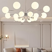 economico Luci a sospensione-lampada a sospensione a led 90/115 cm 12/16 luci e27 nordico moderno sputnik illuminazione a sospensione della metà del secolo lampada da soffitto in metallo per cucina sala da pranzo soggiorno