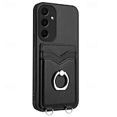 levne Pouzdra pro Samsung-telefon Carcasă Pro Samsung Galaxy S24 Ultra Plus S23 Ultra Plus S22 Plus Ultra A55 A35 A25 A15 5G A54 A34 A14 A53 A33 A23 A13 S25 Ultra Zadní kryt Držák na prsteny Slot pro kartu Nárazuvzdorné Retro
