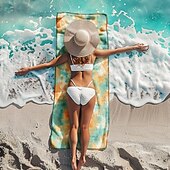 levne sady plážových ručníků-barevná plážová osuška 100% mikrovlákno pohodlné přikrývky nadrozměrná plážová osuška, 35&quot; x 70&quot;, velká koupací osuška pro dospívající dospělé, rychleschnoucí, savá, měkká, všestranná na cesty, do
