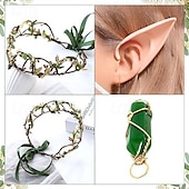 economico Accessori e altro-Floreale Medievale Rinascimento Copricapo Collana Orecchie Fiera del Ren Fata Elfico Per donna Fantasia Halloween Carnevale Mascherata Festa / Sera Adulti Altri Accessori
