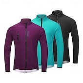 cheap Men&#039;s Jackets &amp; Gilets-WOSAWE Men&#039;s Cycling Jacket Windbreaker Cycling Jersey Windproof Breathable Reflective Strips YKK Zipper Bike Jacket Tracksuit Mountain Bike MTB Road Bike Cycling City Bike Cycling Black Blue Purple