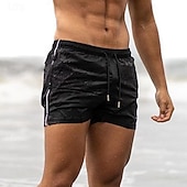Недорогие Беговые шорты-Муж. Шорты для бега Шорты для занятий в спортивном зале Толстовки Карман Кулиска Эластичный пояс Шорты на открытом воздухе Для занятий спортом Атлетический Быстровысыхающий Легкость Мягкий