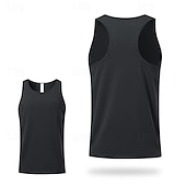 cheap Running Tee &amp; Tank Tops-Men&#039;s Workout Tank Top Running Tank Top Gym Tank Top Sleeveless Vest / Gilet Casual Athleisure Breathable Quick Dry Soft Gym Workout Running Walking Sportswear Activewear Solid Colored Black White