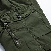 billige Klassisk-Herre Taktiske shorts Cargoshorts Shorts Knapper Elastisk midje Multi lomme عادي Anvendelig Knelengde utendørs Daglig Camping &amp; Vandring Mote Klassisk Svart Militærgrønn