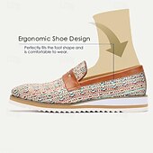 levne Prémiové kožené mokasíny-Pánské Nokasíny háčkované Penny mokasíny Klasické mokasíny Kůže Italská celozrnná hovězí kůže Tkaný nylon Pohodlné Protiskluzové Povaleč Hnědá