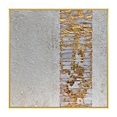 preiswerte Ölgemälde-abstraktes goldenes Ölgemälde auf Leinwand, handgefertigt, modernes Ölgemälde, handgemalt, großes abstraktes Ölgemälde, Wandkunst, Gemälde für die Heimdekoration