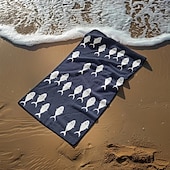 abordables ensembles de serviettes de plage-serviette de plage série palmiers couvertures confortables 100 % microfibre serviette de plage surdimensionnée, 35 &quot;x 70&quot;, grande serviette de bain pour adolescents adultes, séchage rapide,