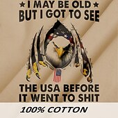 abordables chemises western pour hommes-Homme Drapeau Drapeau Américain Imprimé Lettre Chemise de travail Chemise Western Chemise Cargo Manche Courte Style Western Tactique Mode Décontractée Sortir Été Col Rabattu Boutons Imprimé Noir Vert