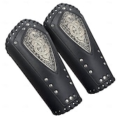 ieftine armură-Punk și gotic Medieval Renascentist Costum Cosplay Arme si Armuri Brățară Războinic Fecioara scutului Bărbați Viching Carnaval Mascaradă Scenă Târgul Renașterii LARP Adulți Brățări 1 bretele pentru